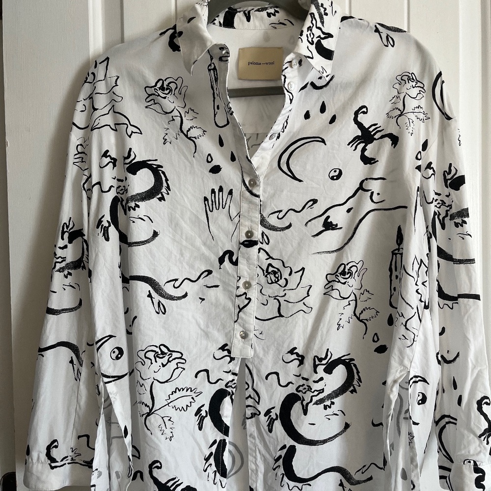 Paloma Wool Viscose button down blouse